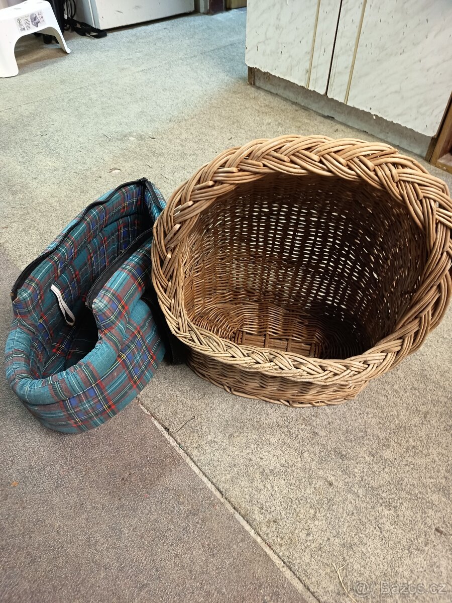 Proutěný koš + přepravka