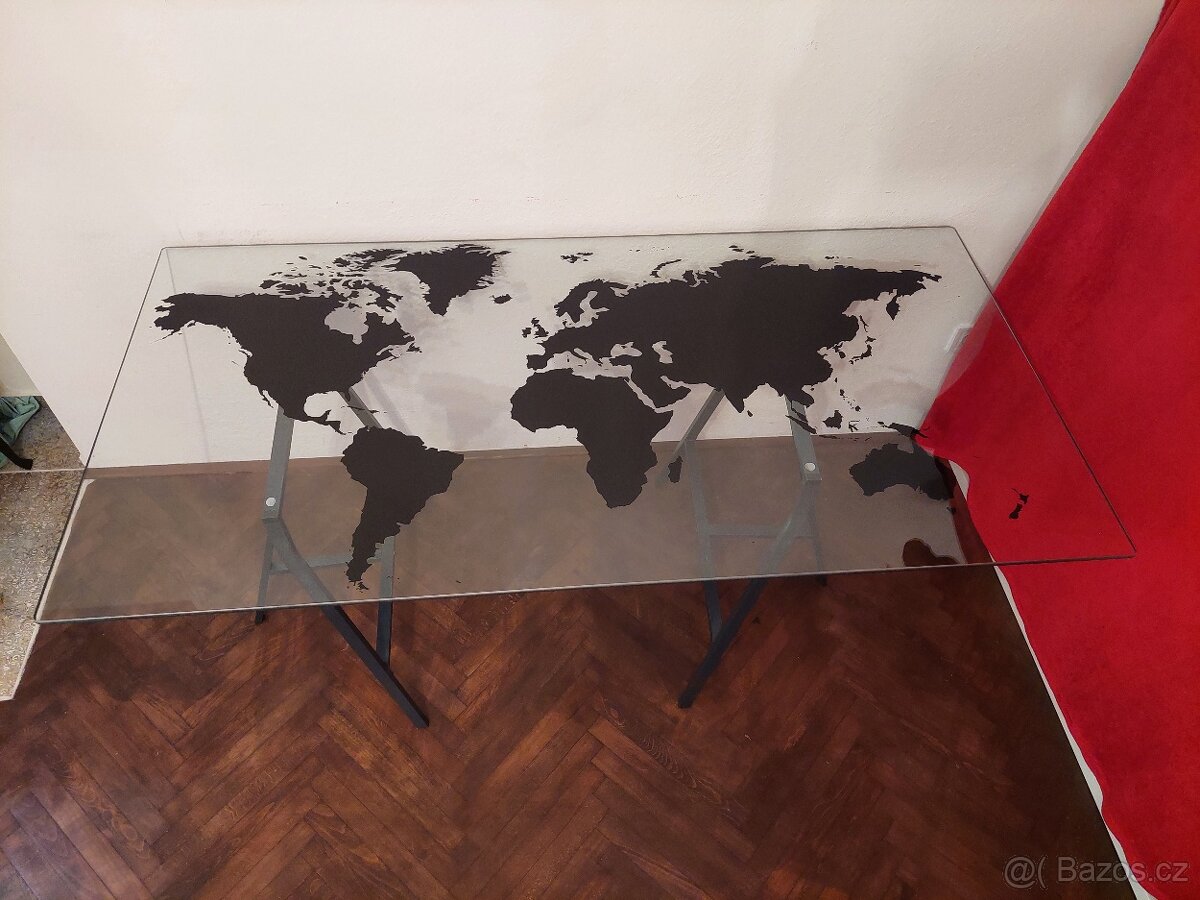 Ikea stůl skleněný