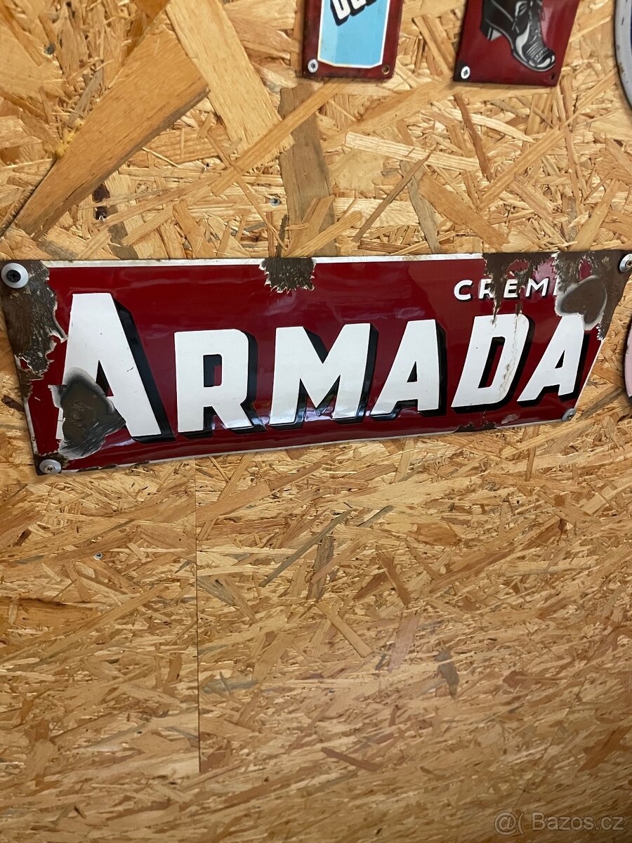 Starožitná smaltovaná cedule