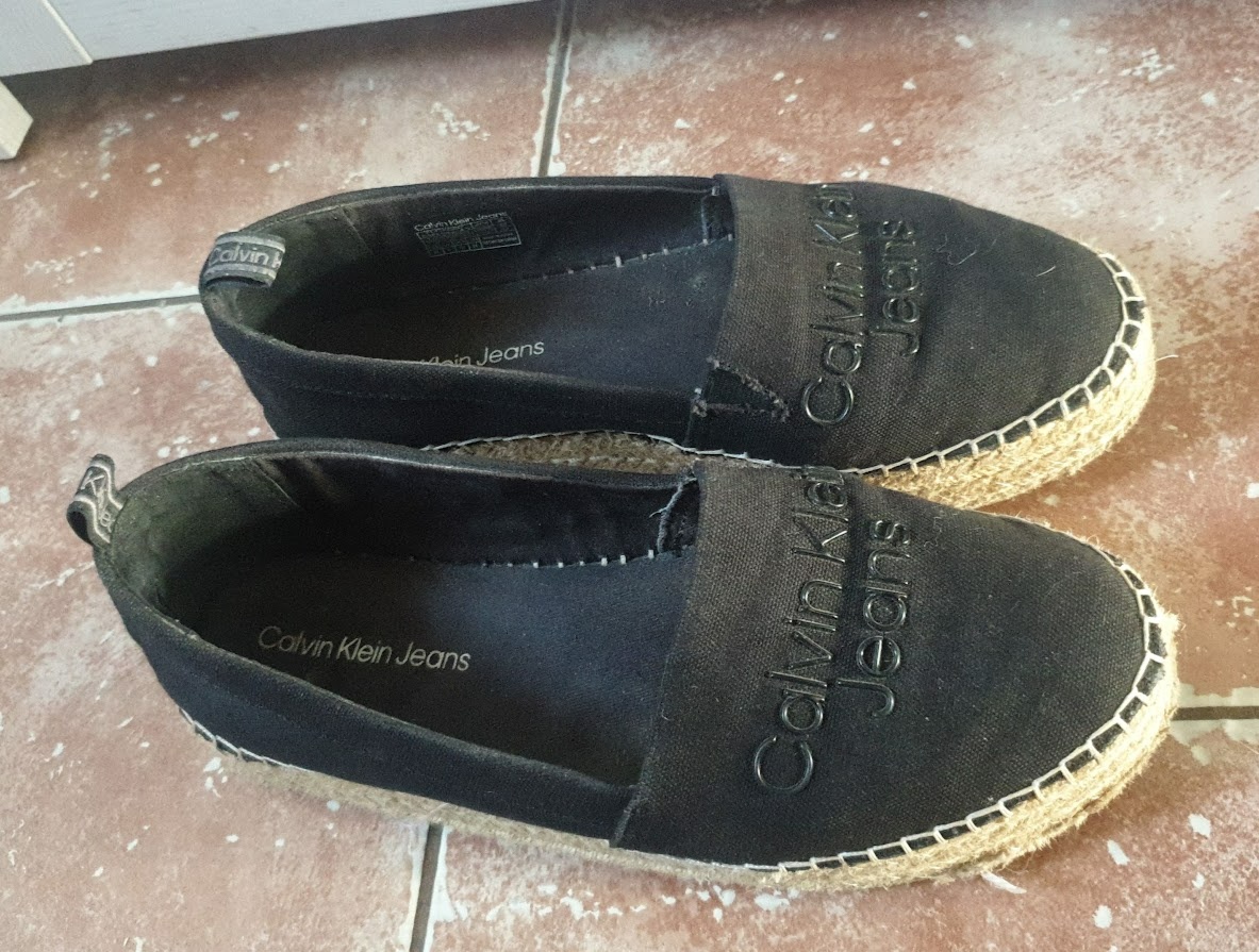Černé espadrilky Calvin Klein Jeans