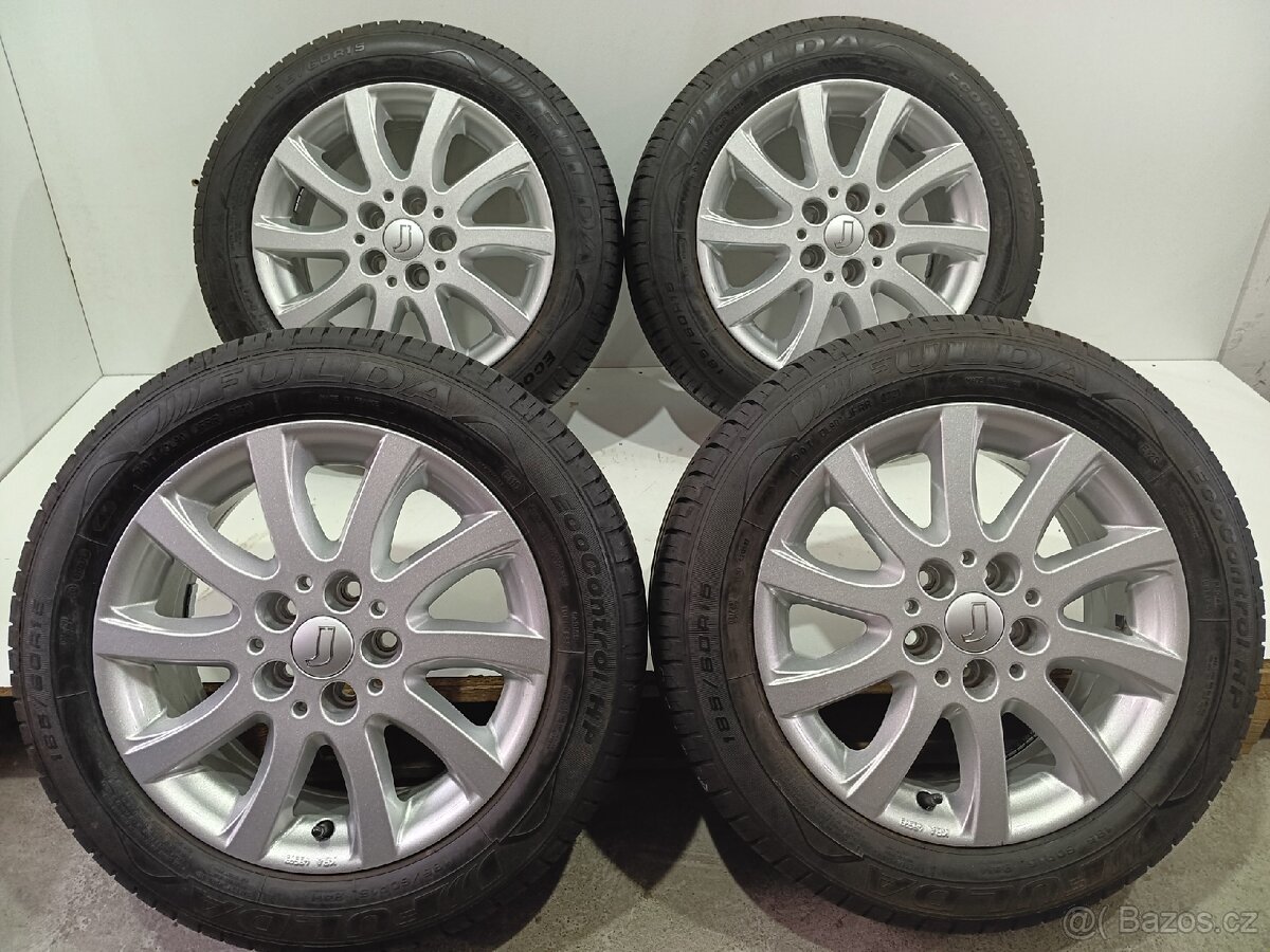Letní alu kola 5x100 R15 pneu 185/60/15/Fulda