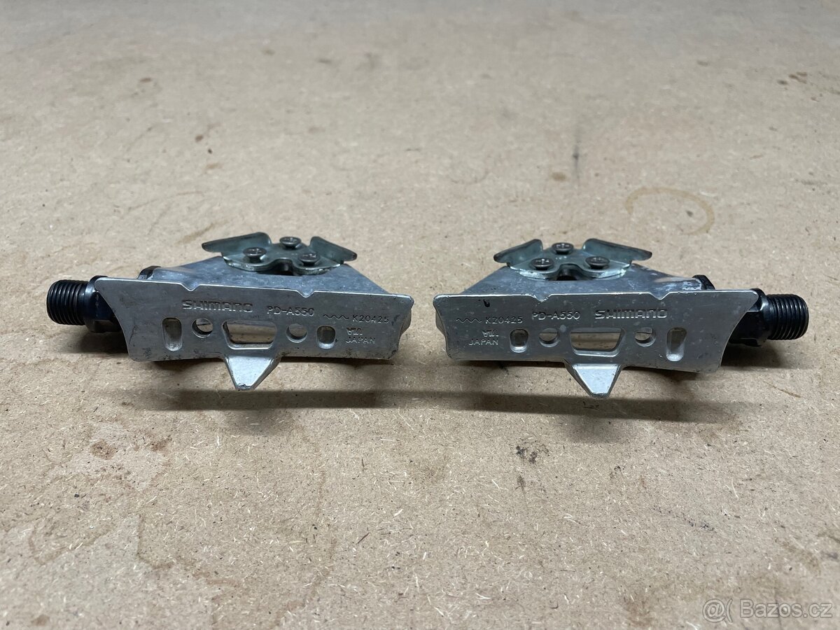 Shimano PD-A550 – silniční retro pedály (Made in Japan)