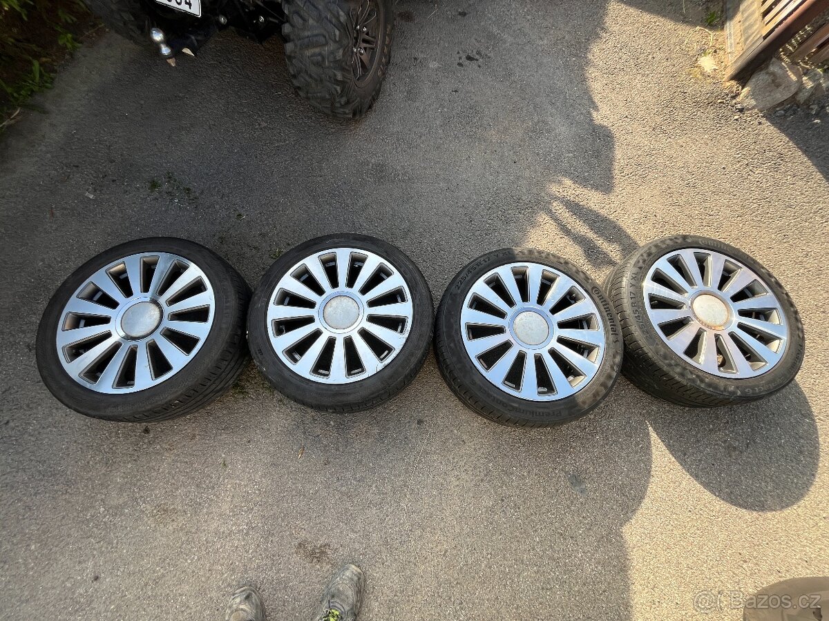 Kola R17, rozteč 5x100 a 5x112, 225/45/17, 5mm, typový list