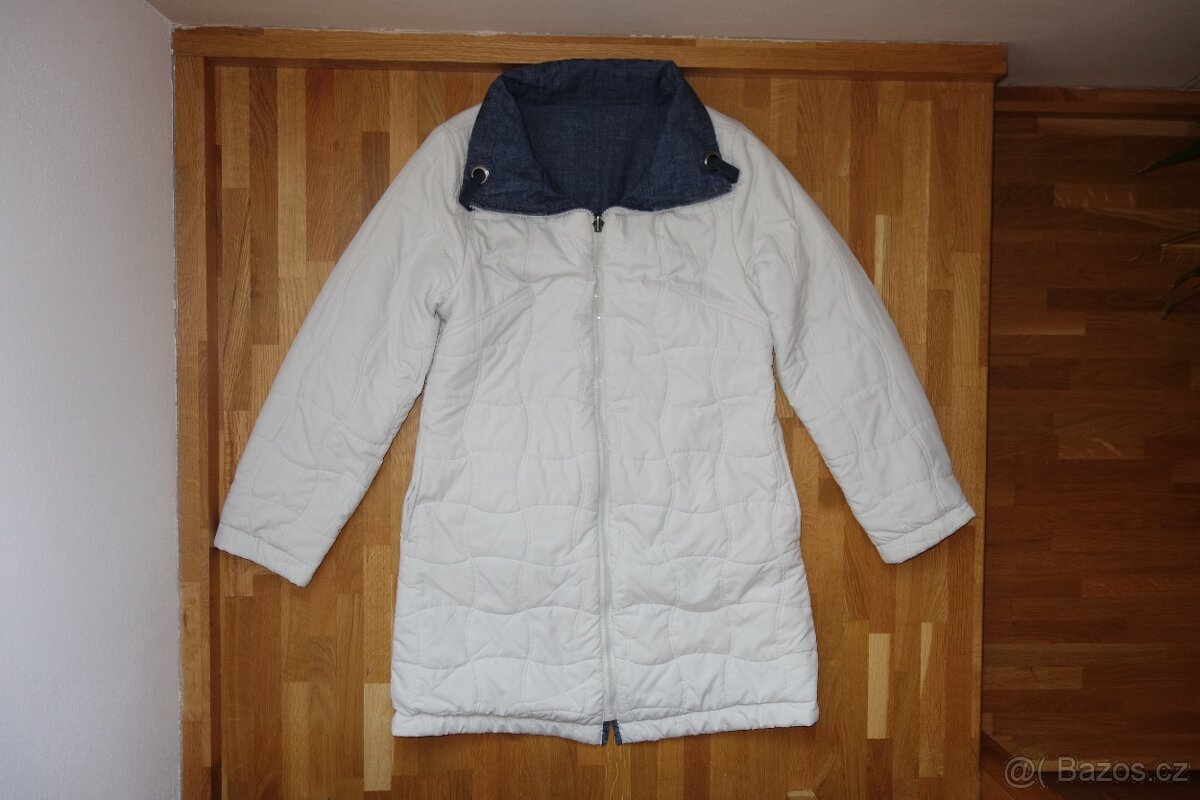 Dámská oboustranná bunda/kabát podzim/zima vel. L