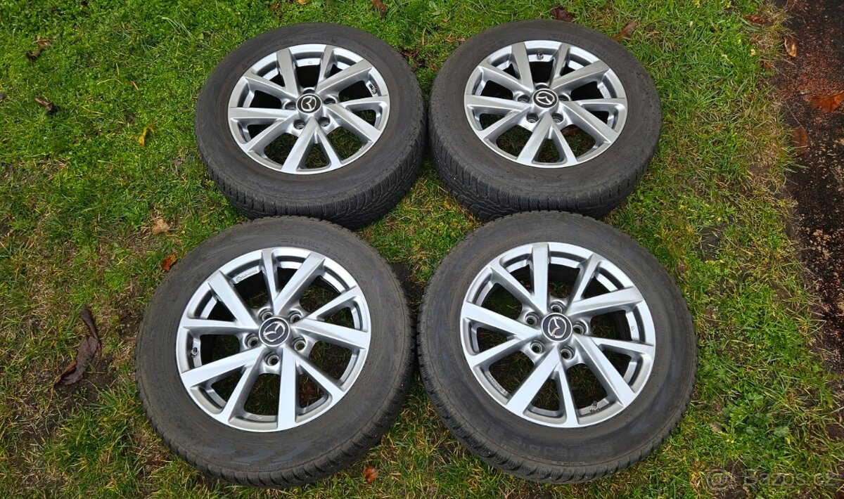 Mazda 3 zimní kola 205/60 R16 elektrony 6,5Jx16 5x114,3 ET45