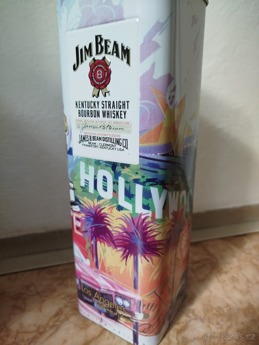 Plechová krabice Jim Beam