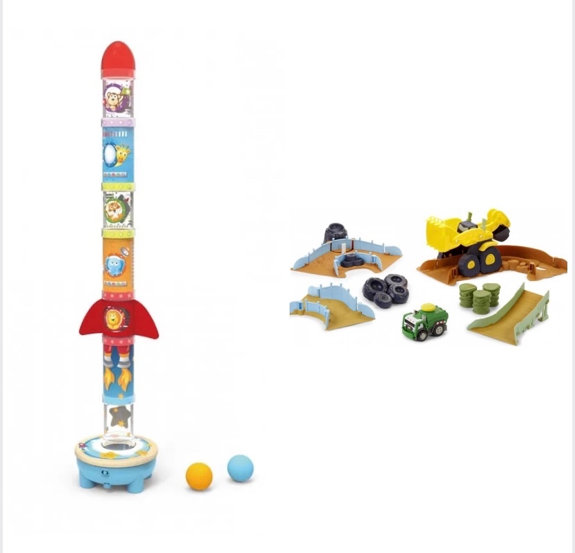 Raketová základna Hape a Little Tikes Souboj na vrakovišti