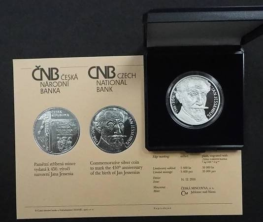 200 Kč Jan Jessenius proof