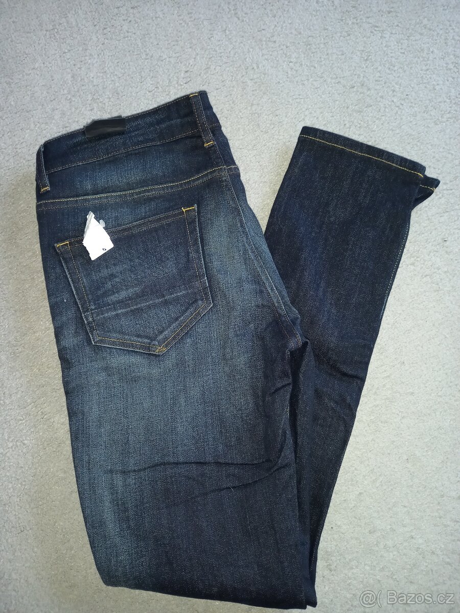 Nové džíny modré slim vel. W28/L30