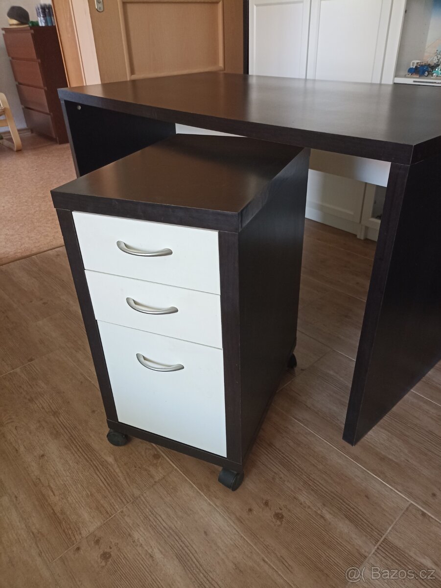 Stůl a zásuvky pojízdné IKEA