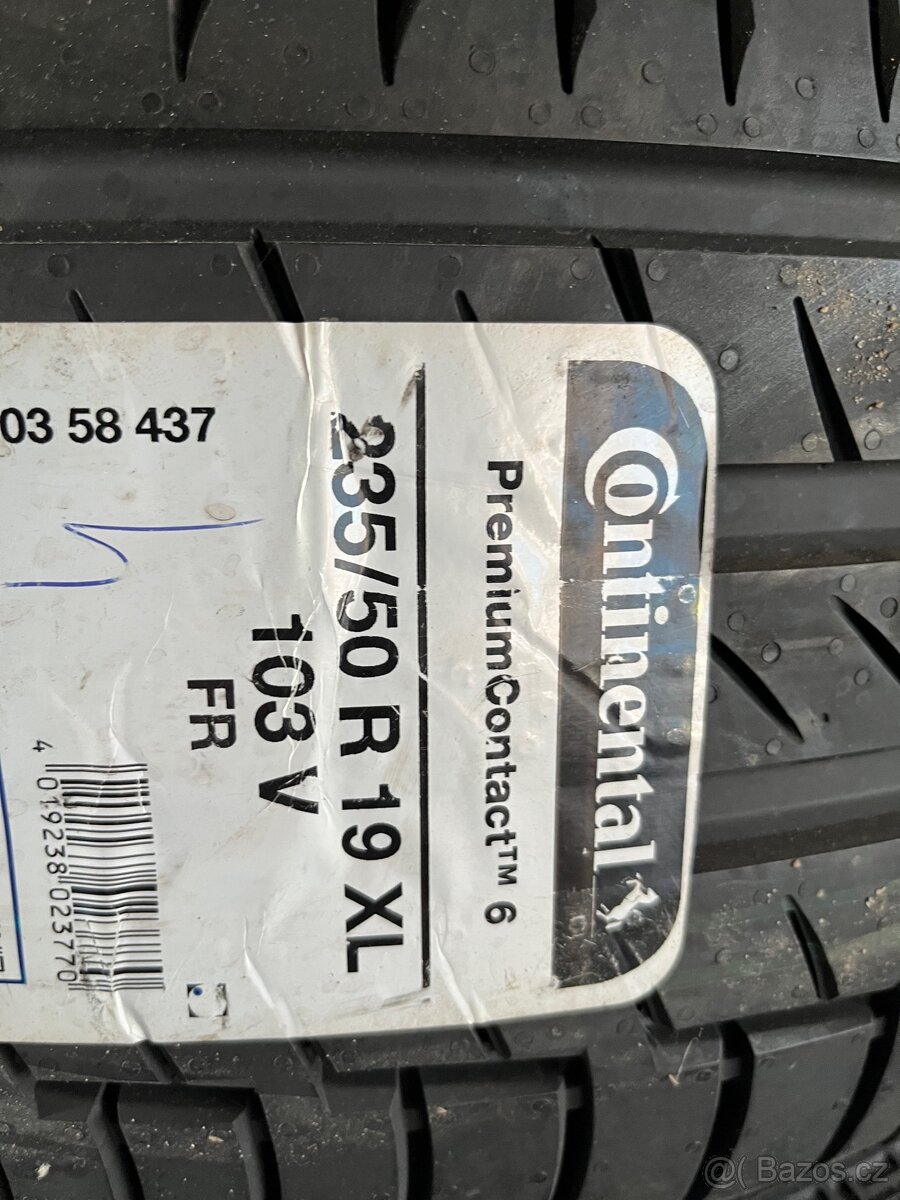 Nové letní pneu Continental 235/50 R19