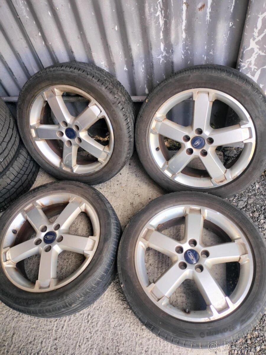 4ks alu disky orig. Ford 5x108 R17 pneu 205/50 r17