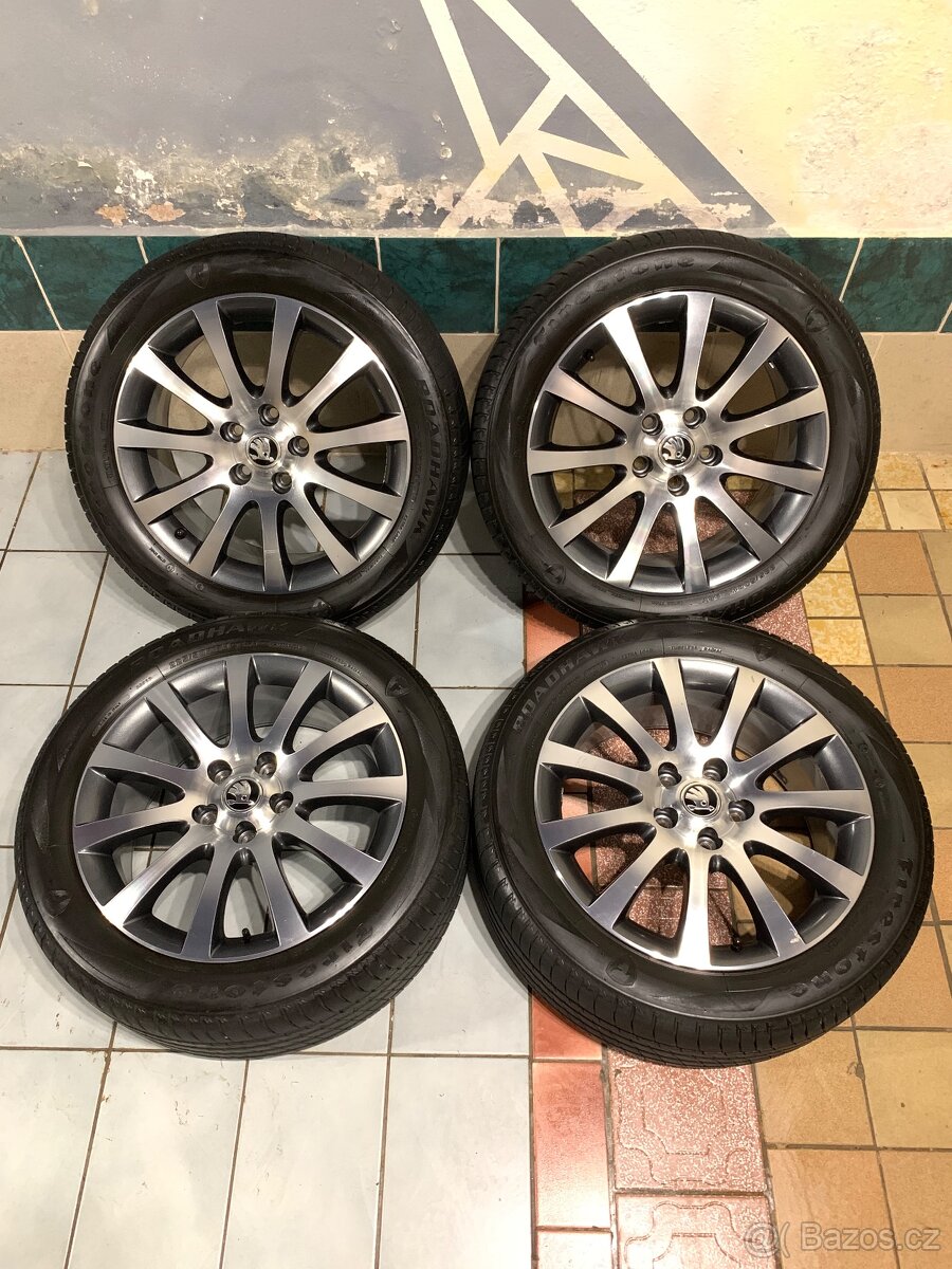 Alu kola Škoda R17 5X112 LETNÍ PNEU 225/50 R17 ANNAPURNA 2