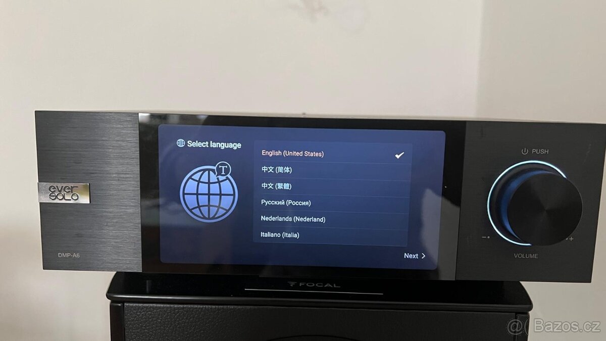 Eversolo DMP-A6 streamer a DAC + paměť Crucial 2TB