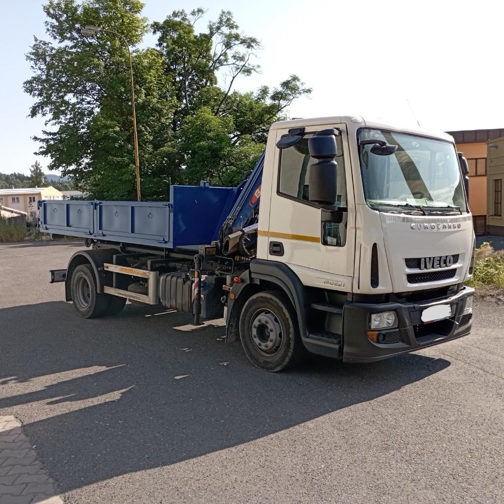 Iveco 160E21 - kontejner + hydraulická ruka