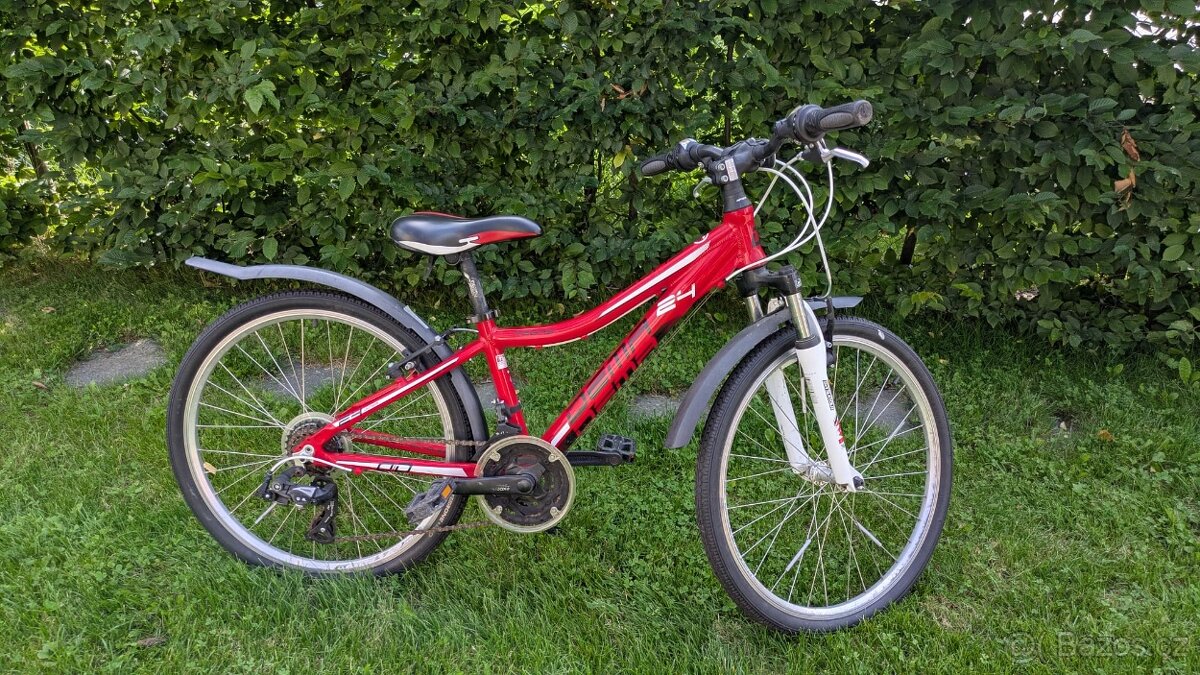 DEMA Pegas 24  červené dětské jízdní kolo