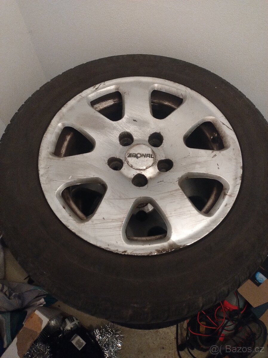 4xZimní pneu 195/65/15 5x112 - Alu disky