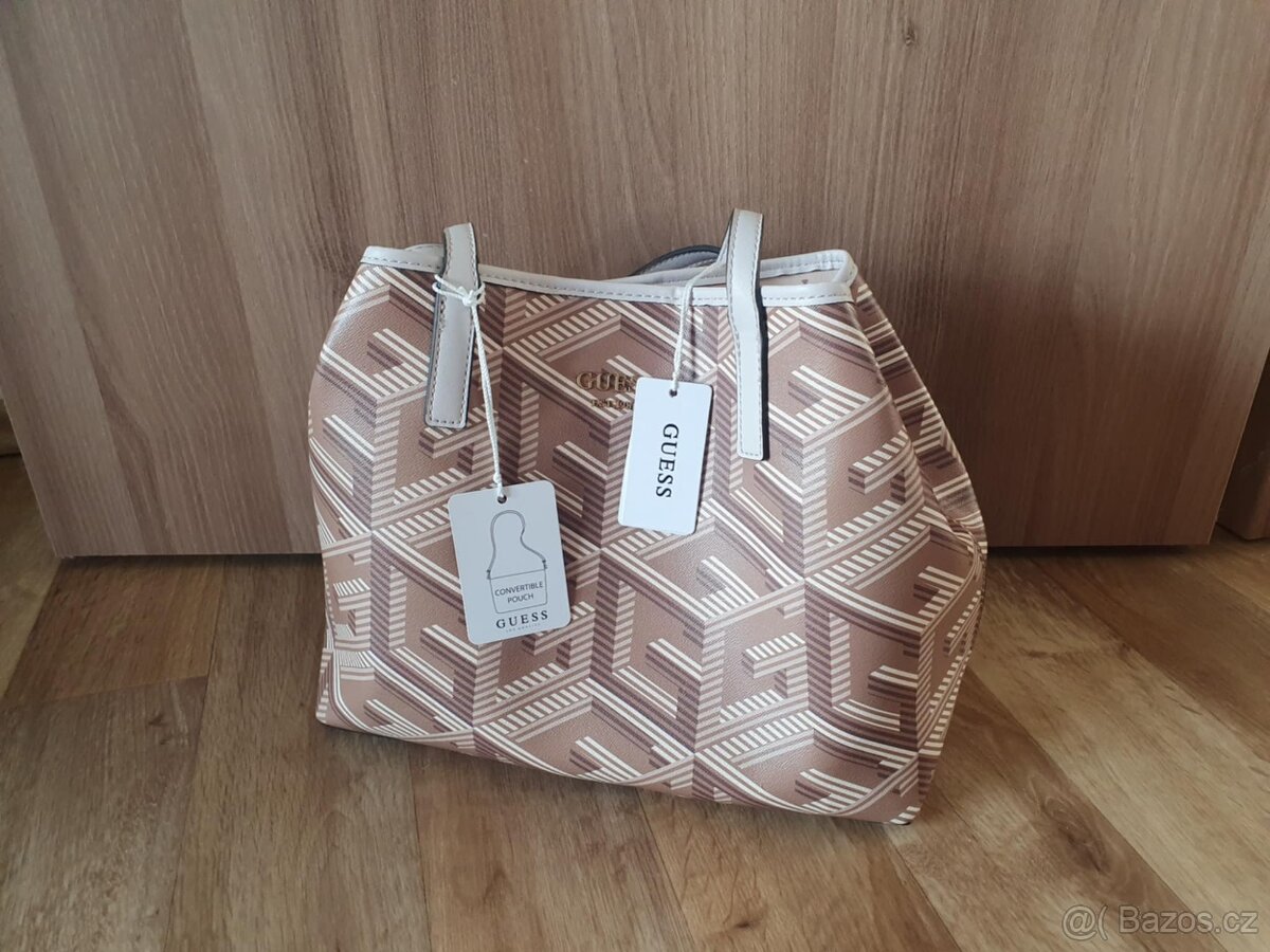 Kabelka GUESS VIKKY TOTE -  hnědá