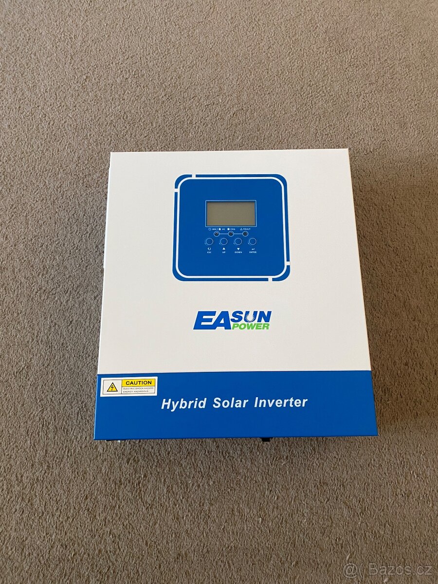 Hybridní měnič 3.2kw solární střídač FVE MPPT 24V NOVÝ