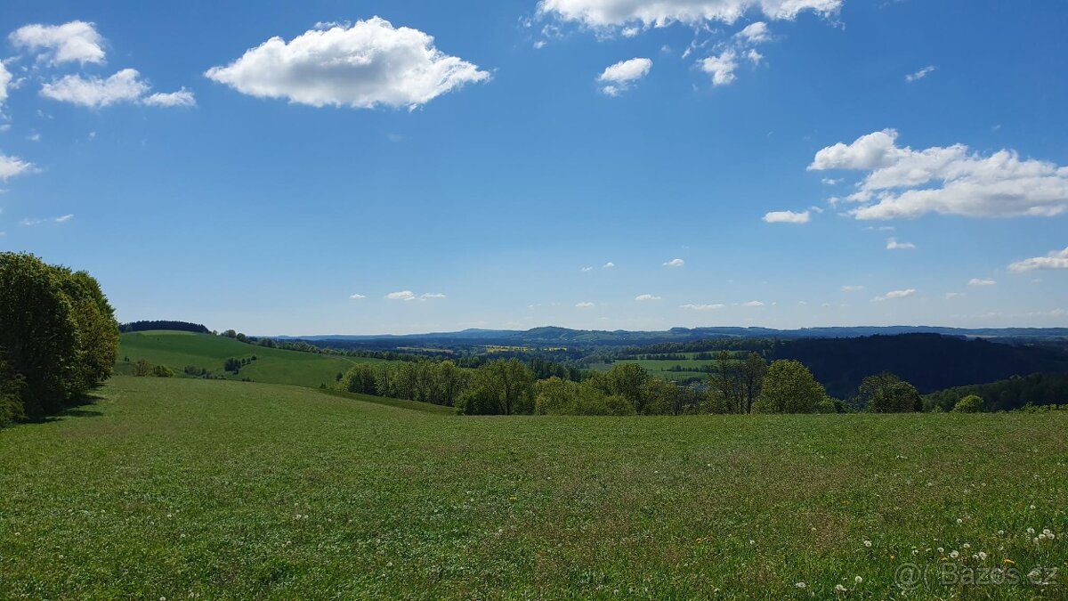 Víchovská Lhota výhled Krkonoše