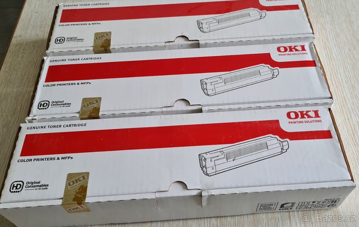 Tonery OKI černá, žlutá, purpurová C8600/C8800