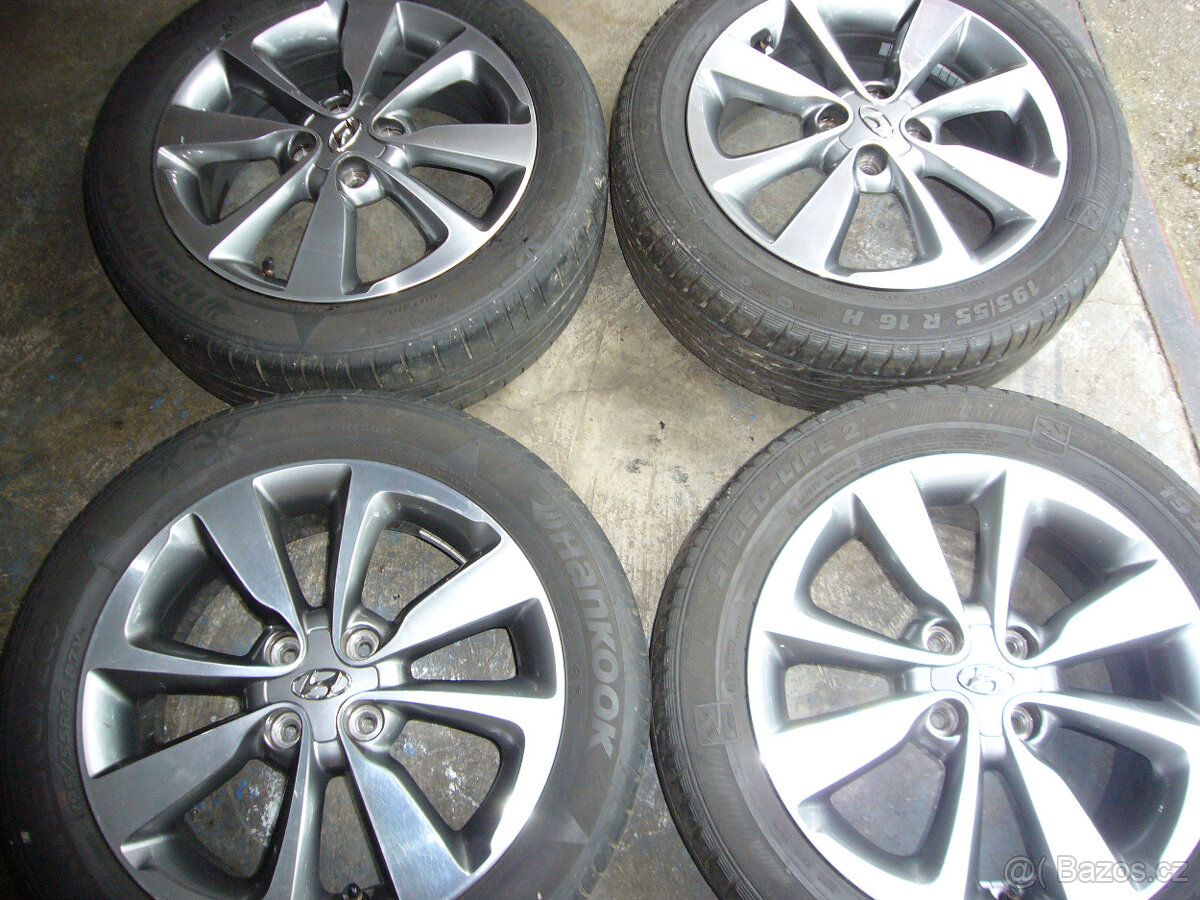 LETNÍ ALU KOLA orig.HYUNDAI 16" 4x100 6" et-50,stř.-54