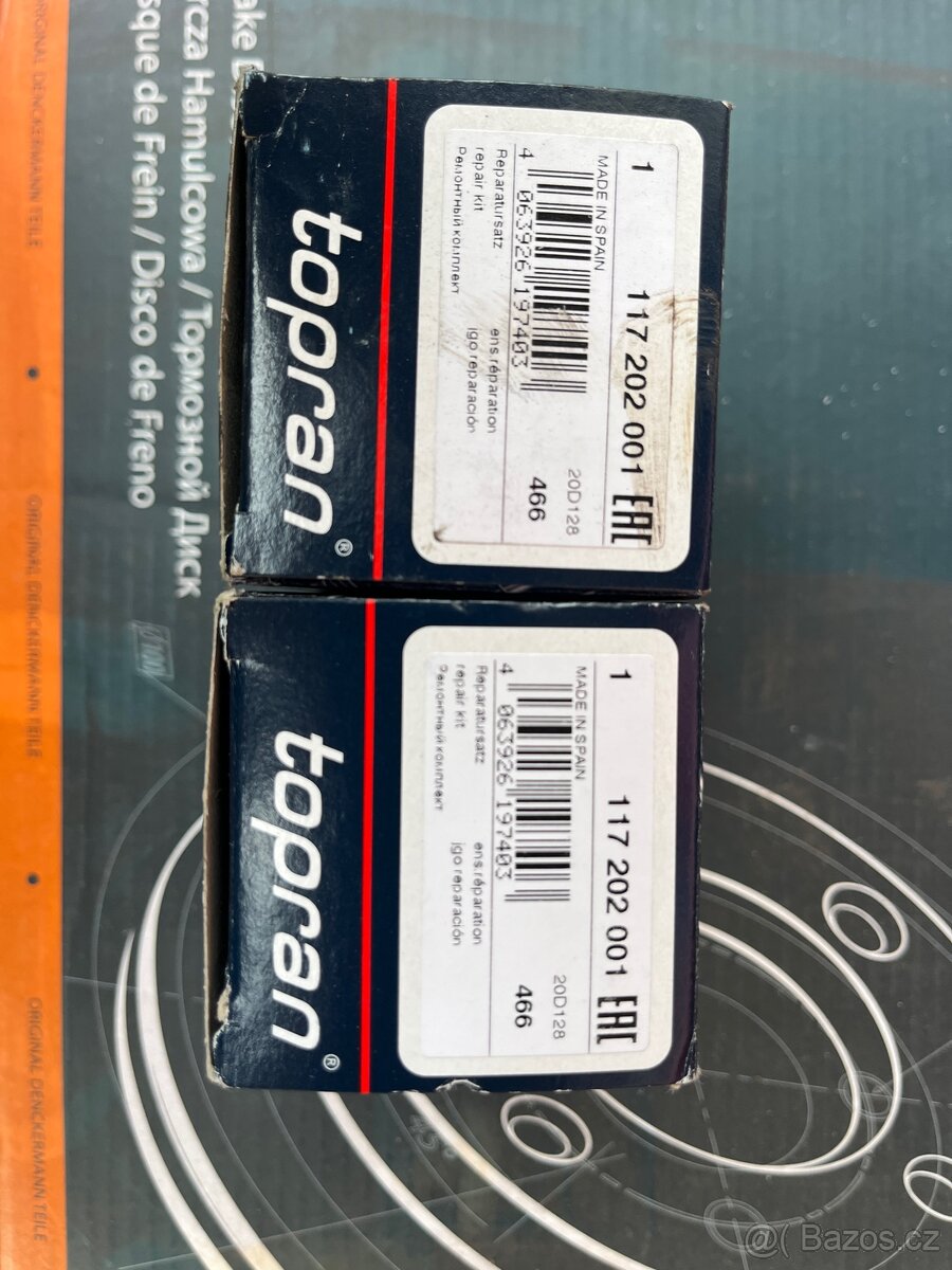 TOPRAN 117 202 - Sada pro opravu brzdového třmenu