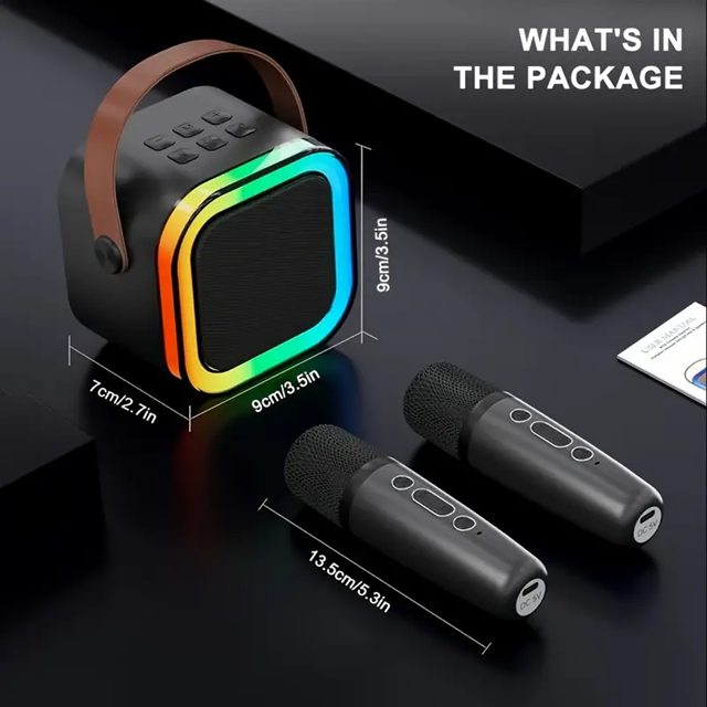 Přenosný Karaoke set (bluetooth) 2x mikrofon
