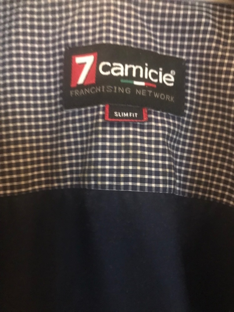 7camicie - pánská košile černé barvy