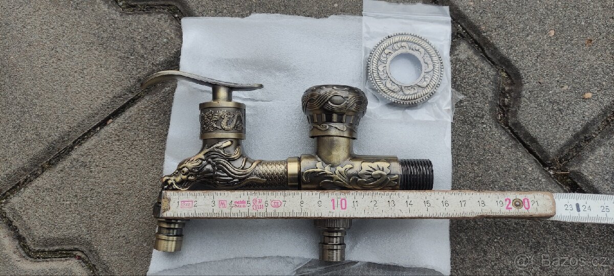 Zahradní ventil dvojitý 1/2", nový