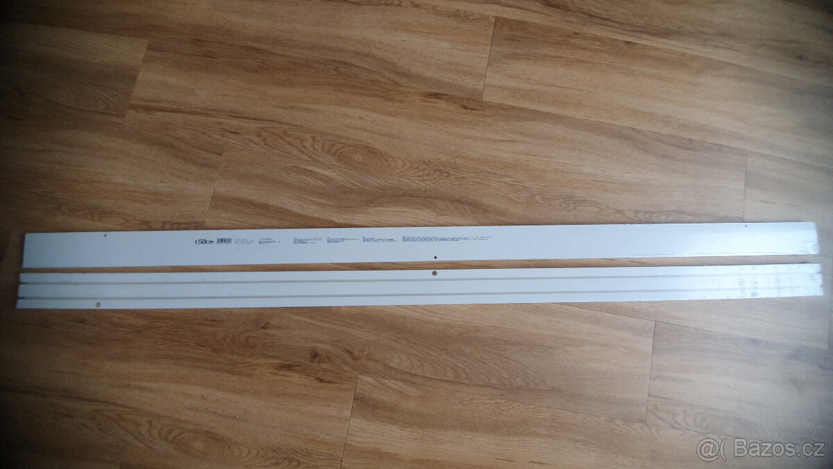 Gardinia Záclonová kolejnička dvoudrážková Slim Line bílá 15