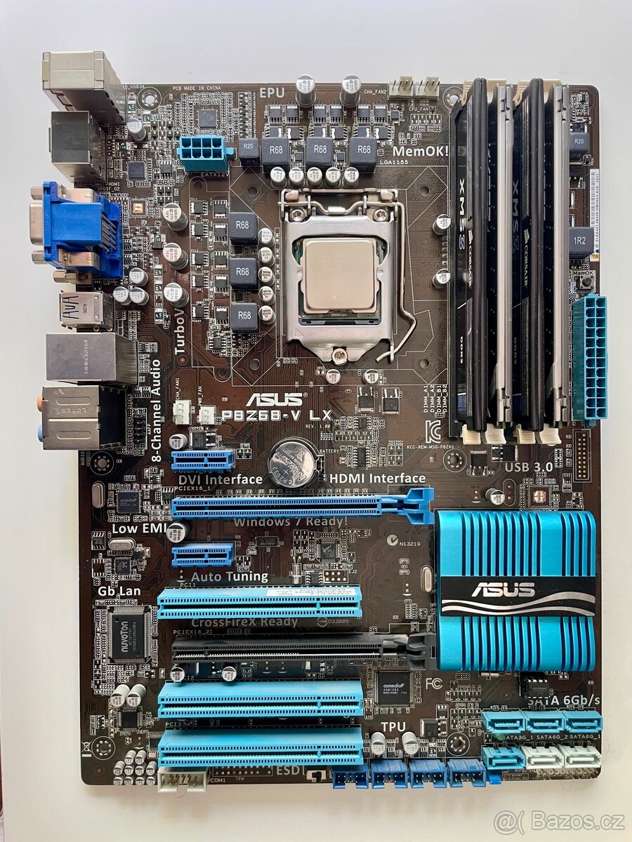 Asus P8Z68-V LX + i7 2600 + 16GB RAM