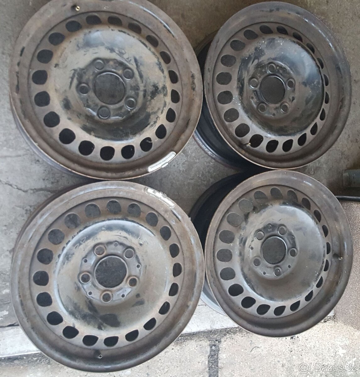 Plechové disky 5x112, 6Jx15 ET37 2 kusy