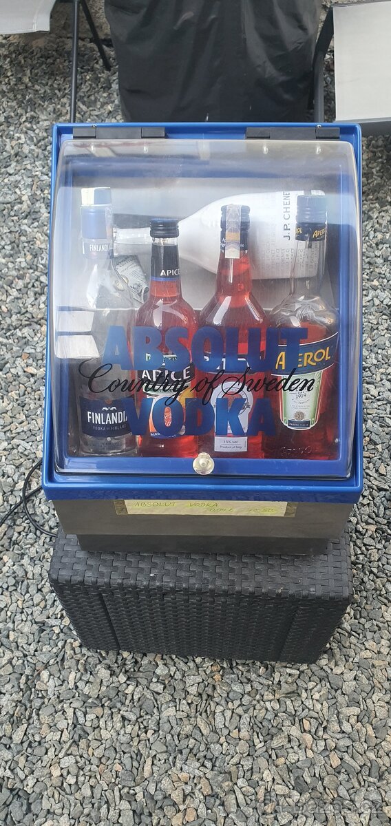 Nerez mini chladnička Absolut