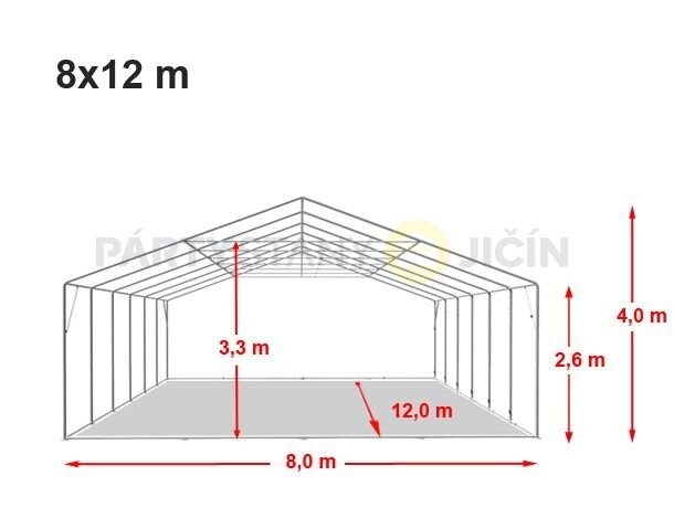 Párty stan 12x8m