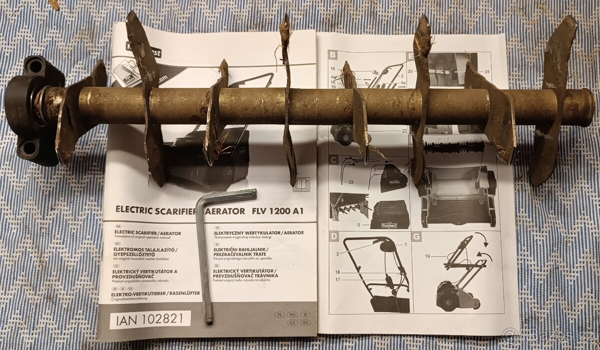 FIELDMANN FLV 1200 A1 válec nože