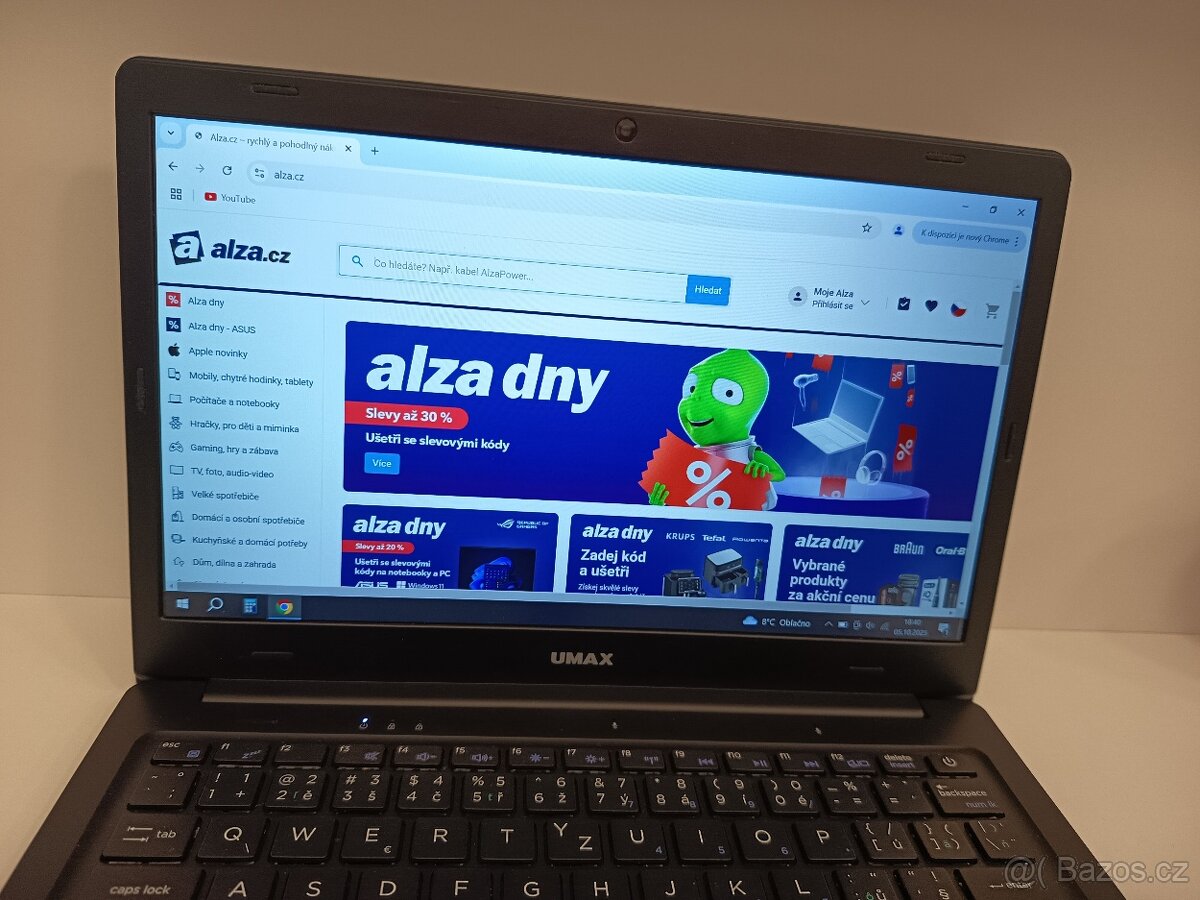 Notebook - UMAX VisionBook - Top stav