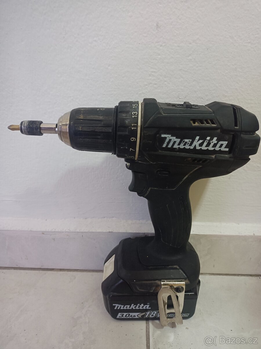 Aku vrtačka Makita DDF 482, baterie 18V 3.0