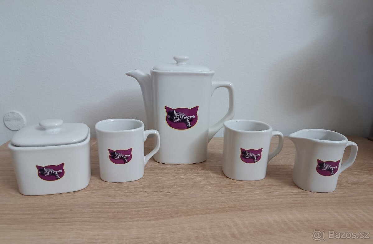 NOVÁ keramická souprava kočky