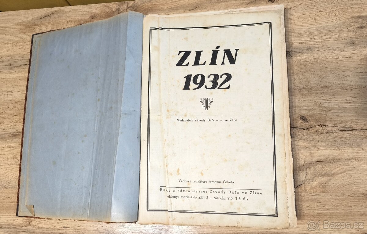 Zlín 1932 – ročenka | Tiskem závodů firmy Baťa