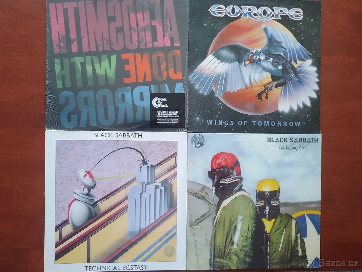 PRODÁM MIX LP - AREOSMITH,EUROPE,BLACK SABBATH...