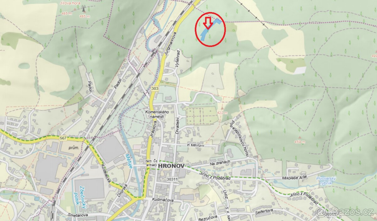 Prodej lesního pozemku k.ú. Hronov
