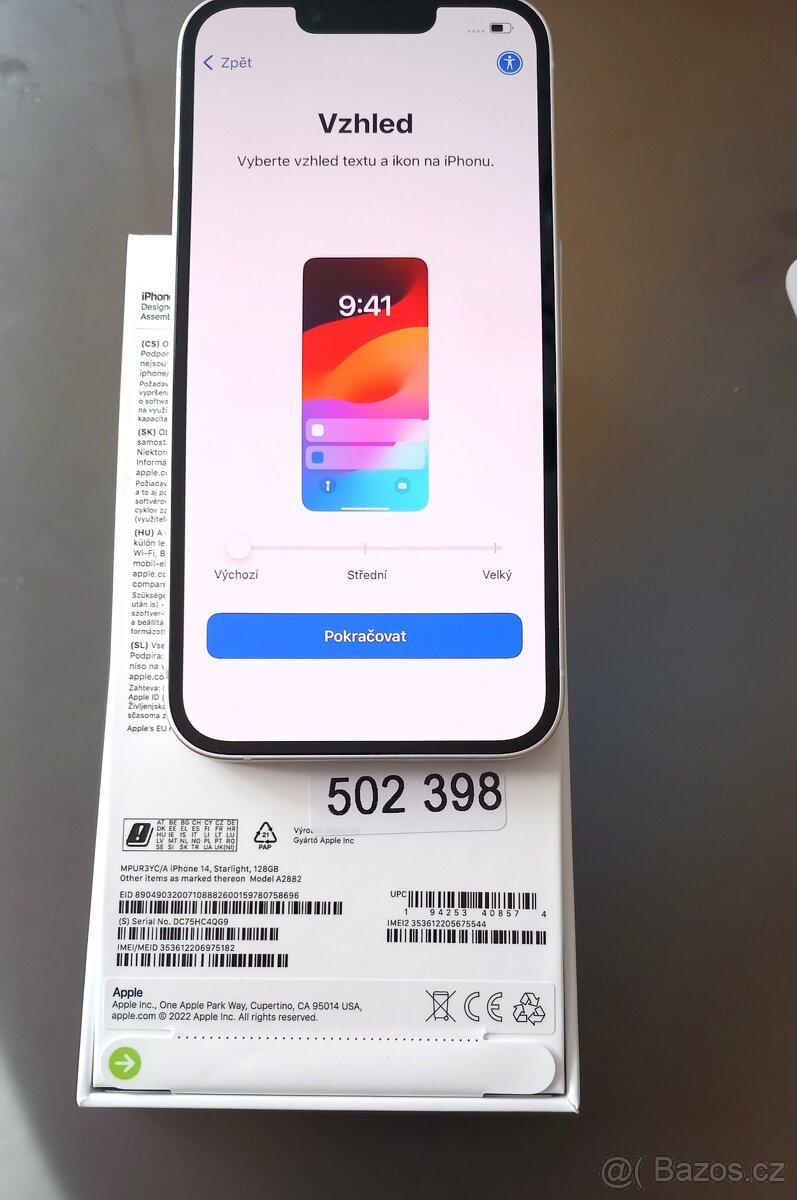 Prodám nový Apple IPhone 14 (256gb)r.v.2024/nebo vyměnim za