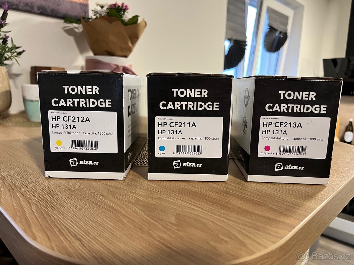 131A tonery do tiskárny / 500CZK za kus, tři různé barvy