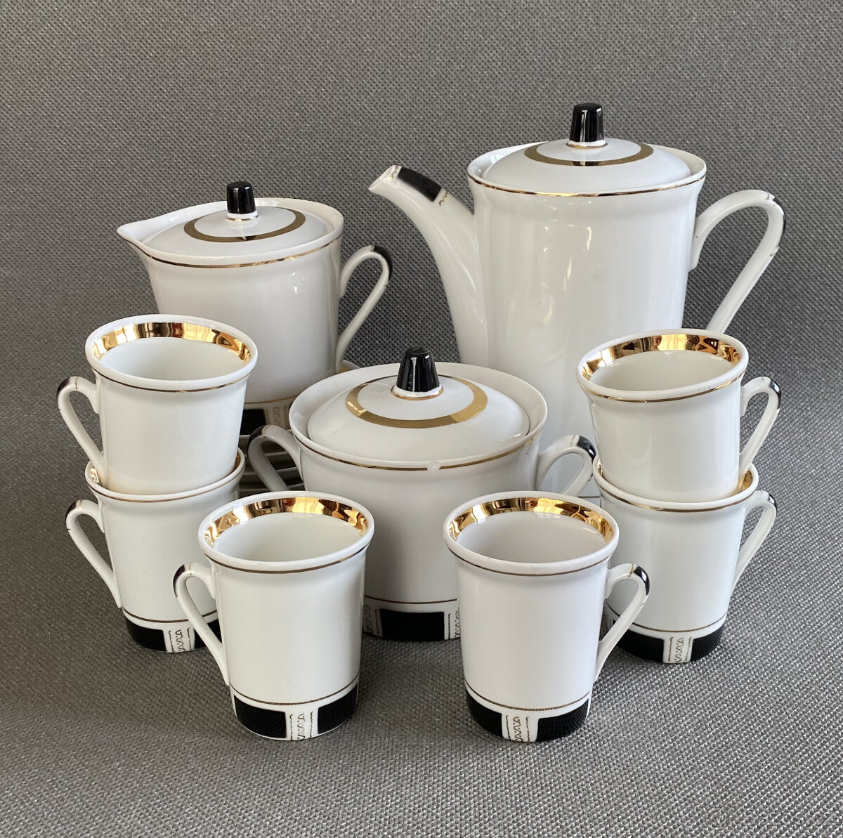 Porcelánový kávový servis, Gorodnica USSR