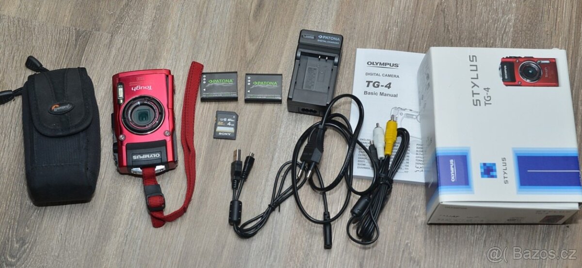 OLYMPUS Tough TG-4 16 MPix do 15mFullHDVWIFI