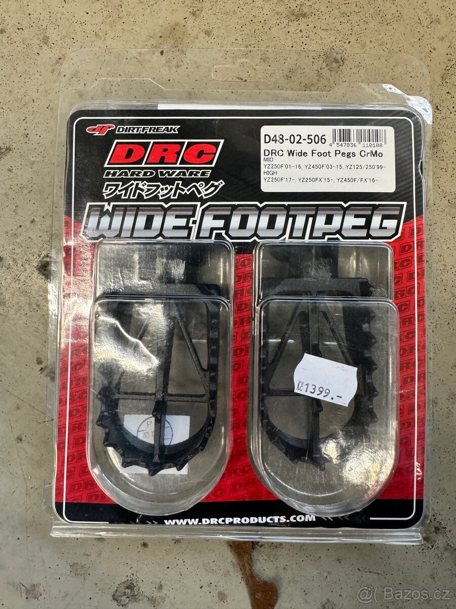 Stupačky DRC WIDE FOOTPEG šířka 51mm