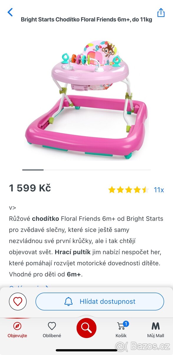 Chodítko pro mimina