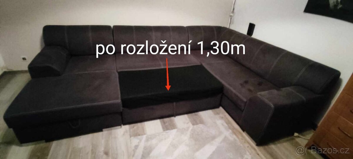 Použitá sedací souprava do U