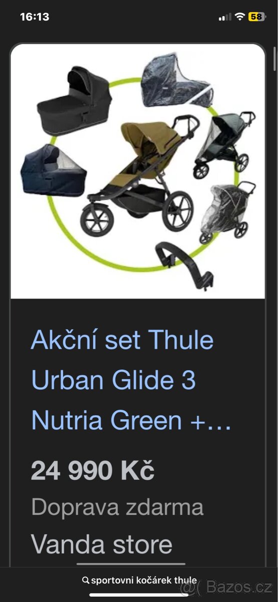 Sportovní kočárek Thule
